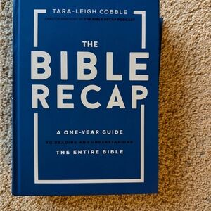 The Bible Recap by Tara‑Leigh Cobble - Blue Hardcover Guide